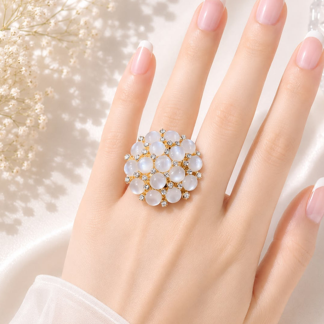 Zircon Ring-398 (Golden)