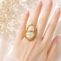 Baroque Pearl Ring-01 (Golden)