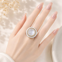 Zircon Ring-402 (Pearl)