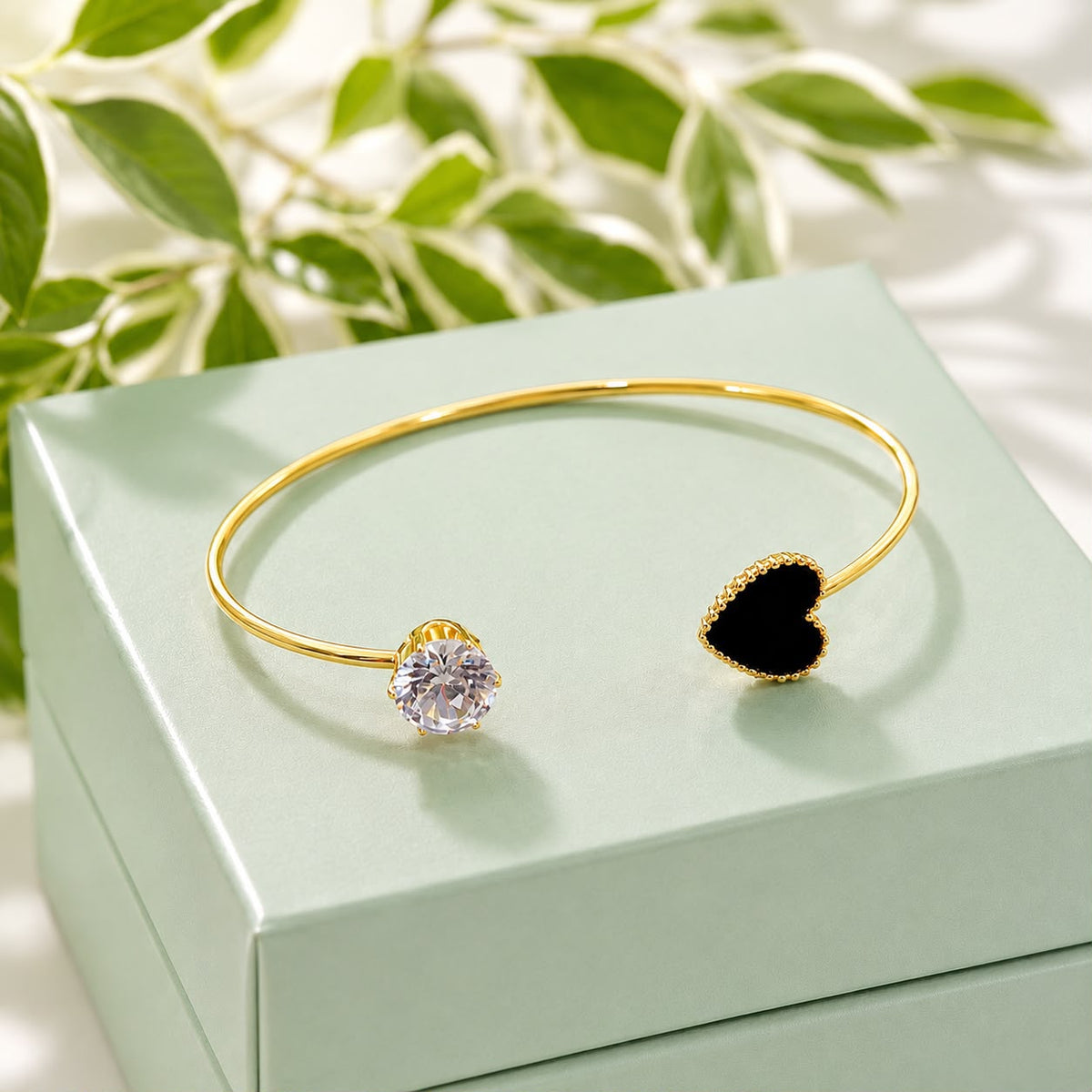 Adjustable Kara Bracelet-35 (Golden/Black)