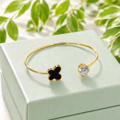 Adjustable Kara Bracelet-40 (Golden/Black)