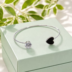 Adjustable Kara Bracelet-35 (Silver/Black)