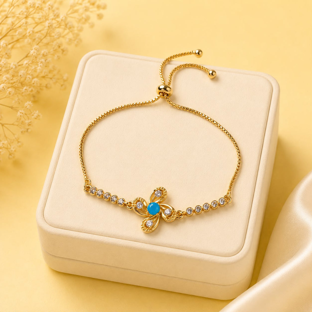 Adjustable Bracelet-271 (Ferozi)