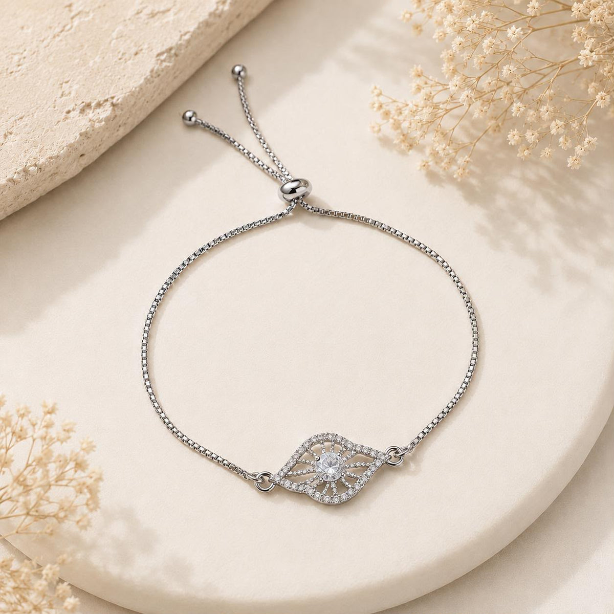 Adjustable Bracelet-277 (White)