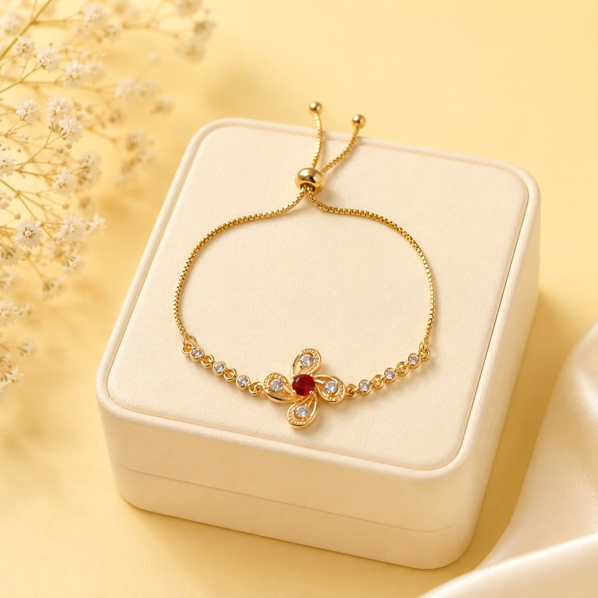 Adjustable Bracelet-271 (Maroon)