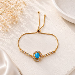 Adjustable Bracelet-282 (Ferozi)