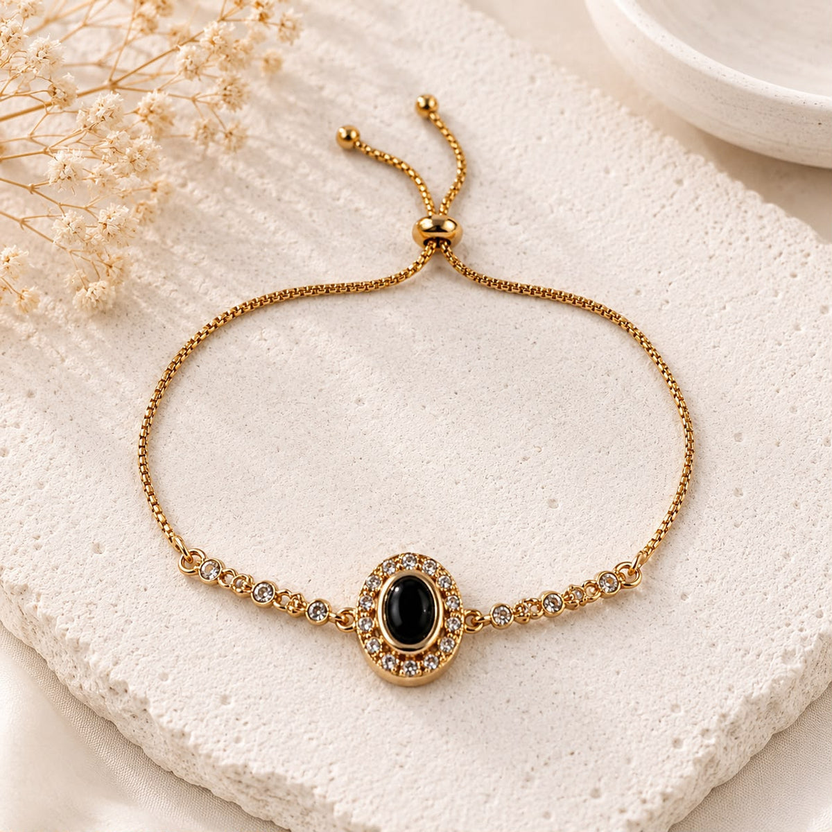 Adjustable Bracelet-282 (Black)