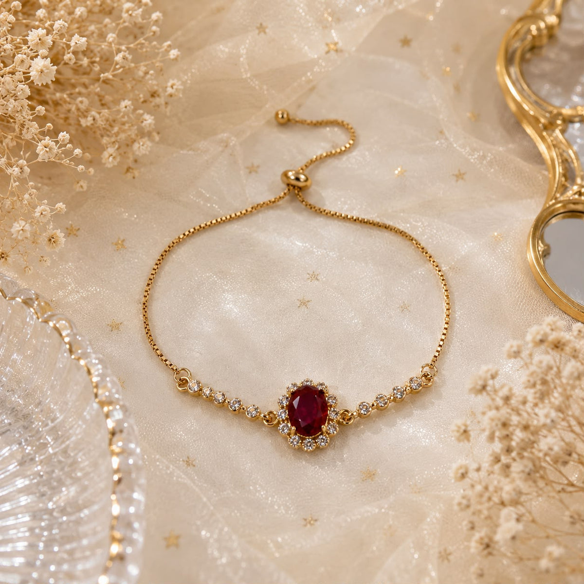 Adjustable Bracelet-279 (Maroon)