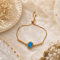 Adjustable Bracelet-279 (Ferozi)