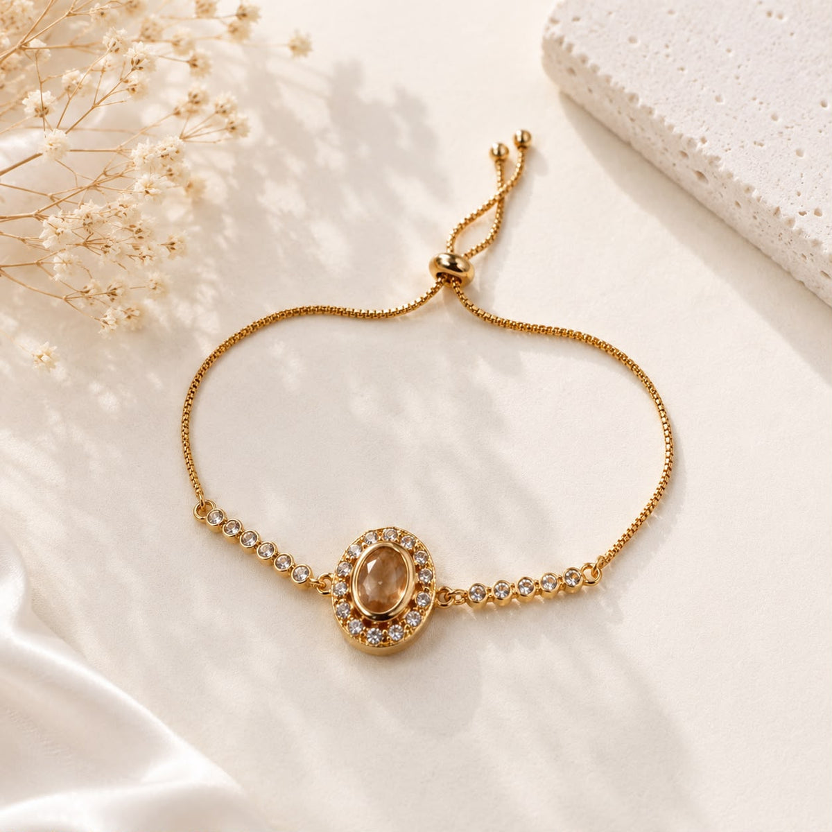 Adjustable Bracelet-282 (Golden)