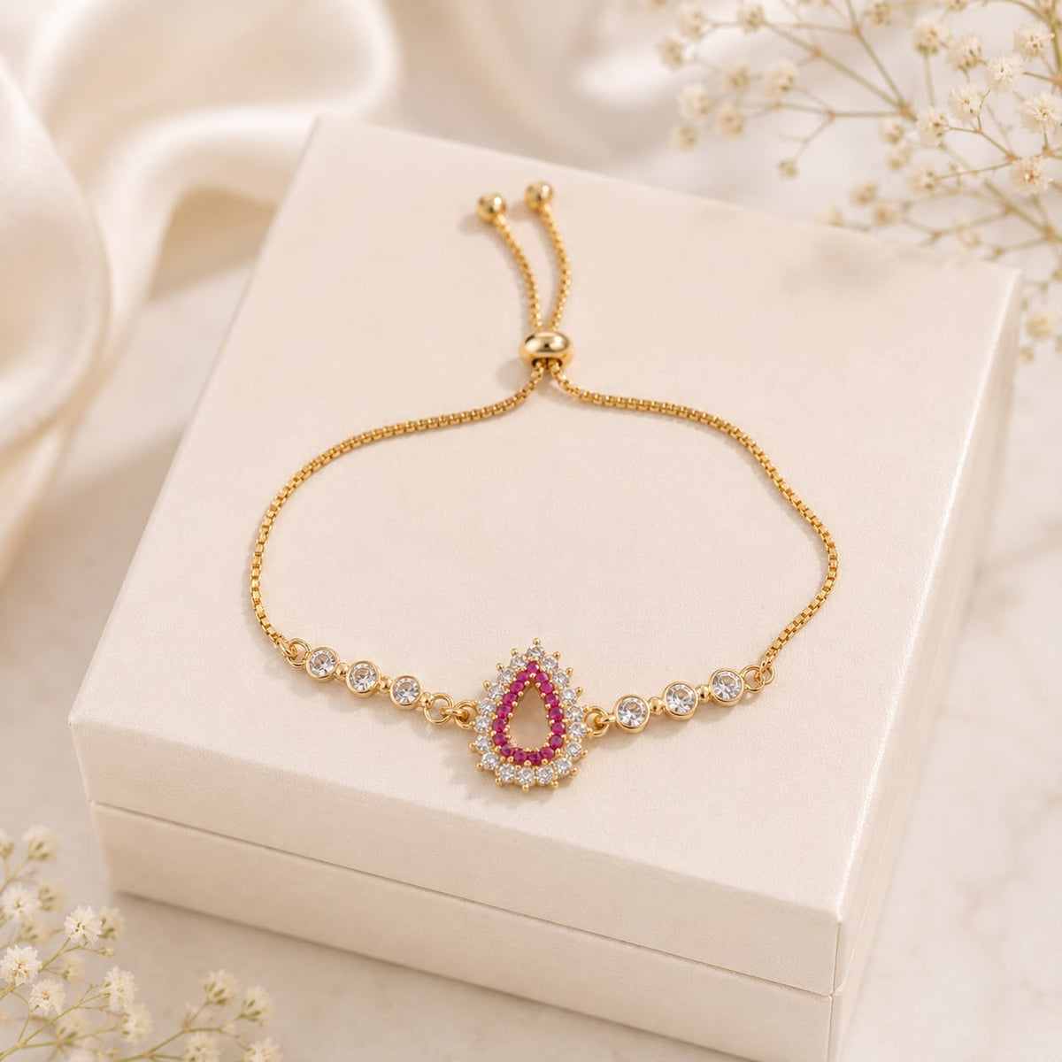 Adjustable Bracelet-274 (Pink)
