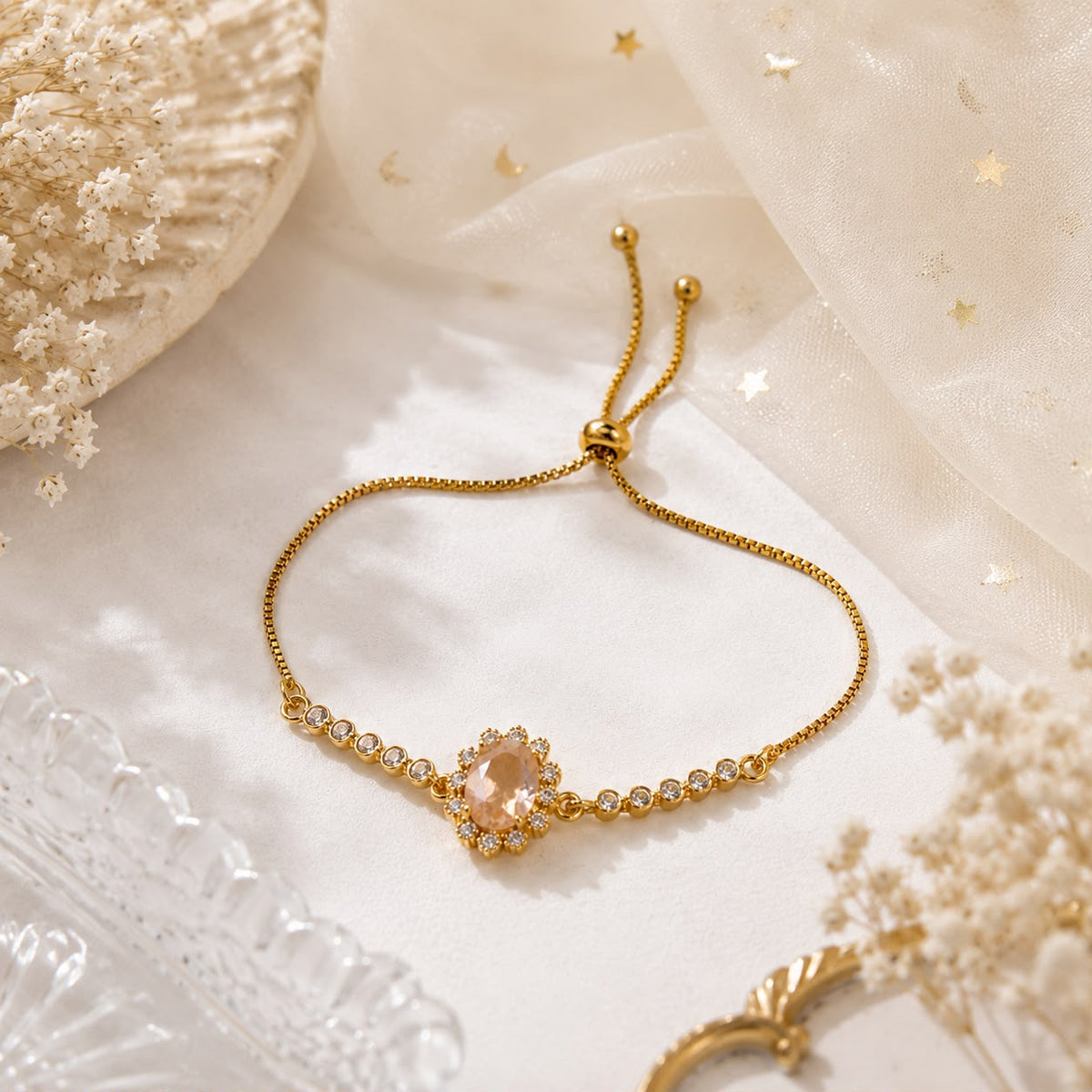 Adjustable Bracelet-279 (Golden)