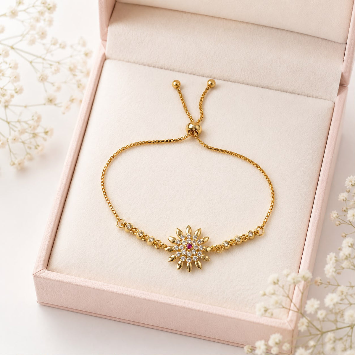 Adjustable Bracelet-273 (Pink)