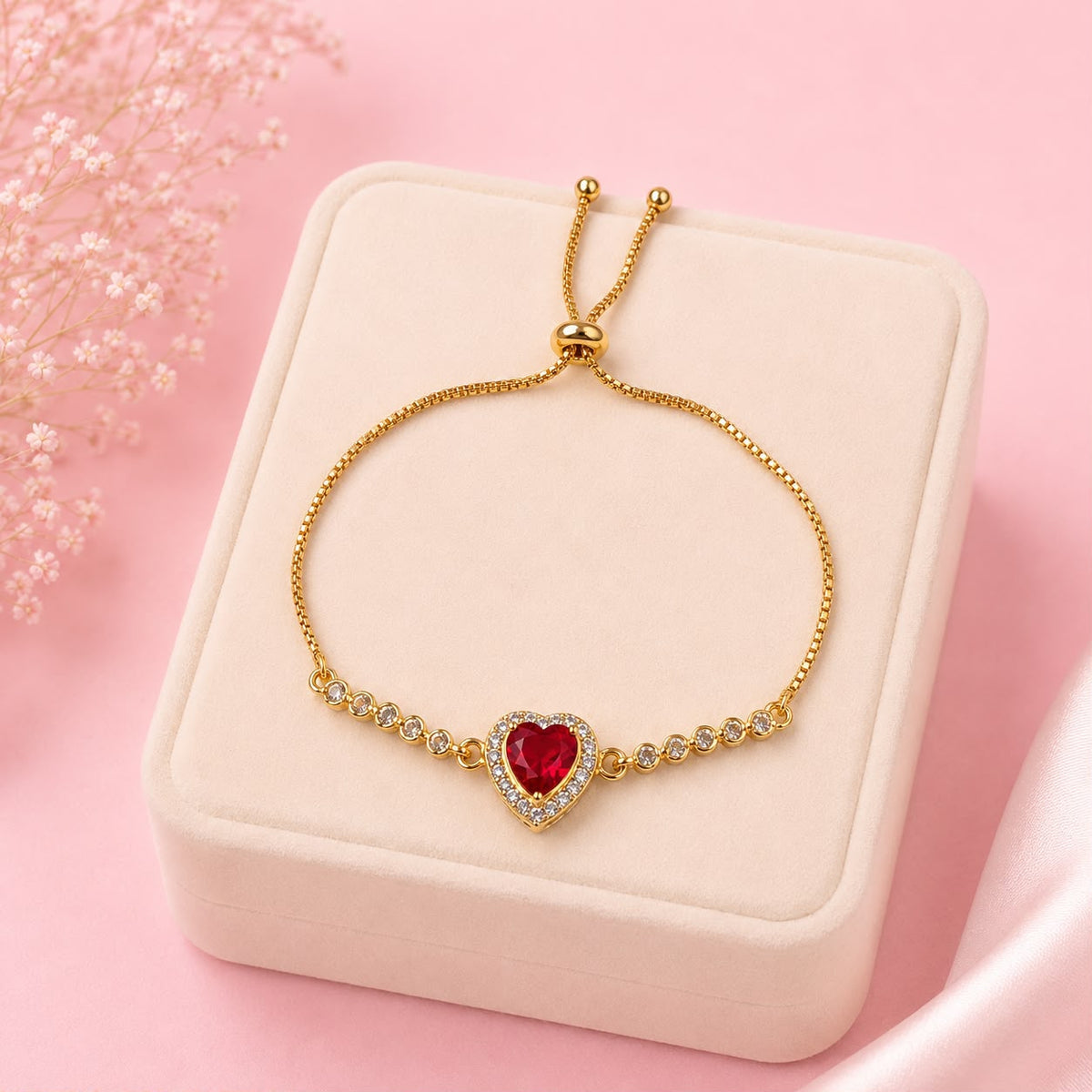 Adjustable Bracelet-280 (Maroon)