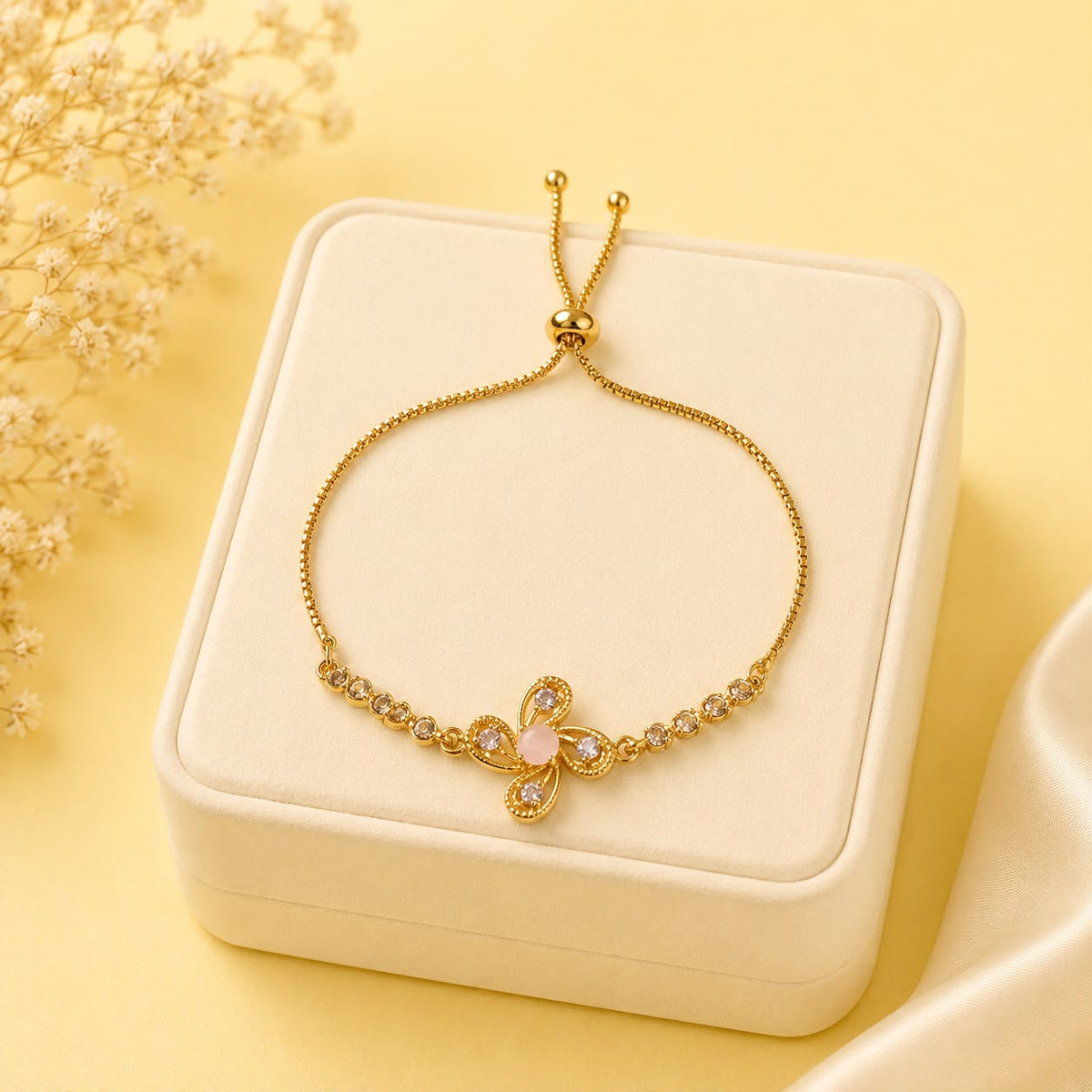 Adjustable Bracelet-271 (Pink)