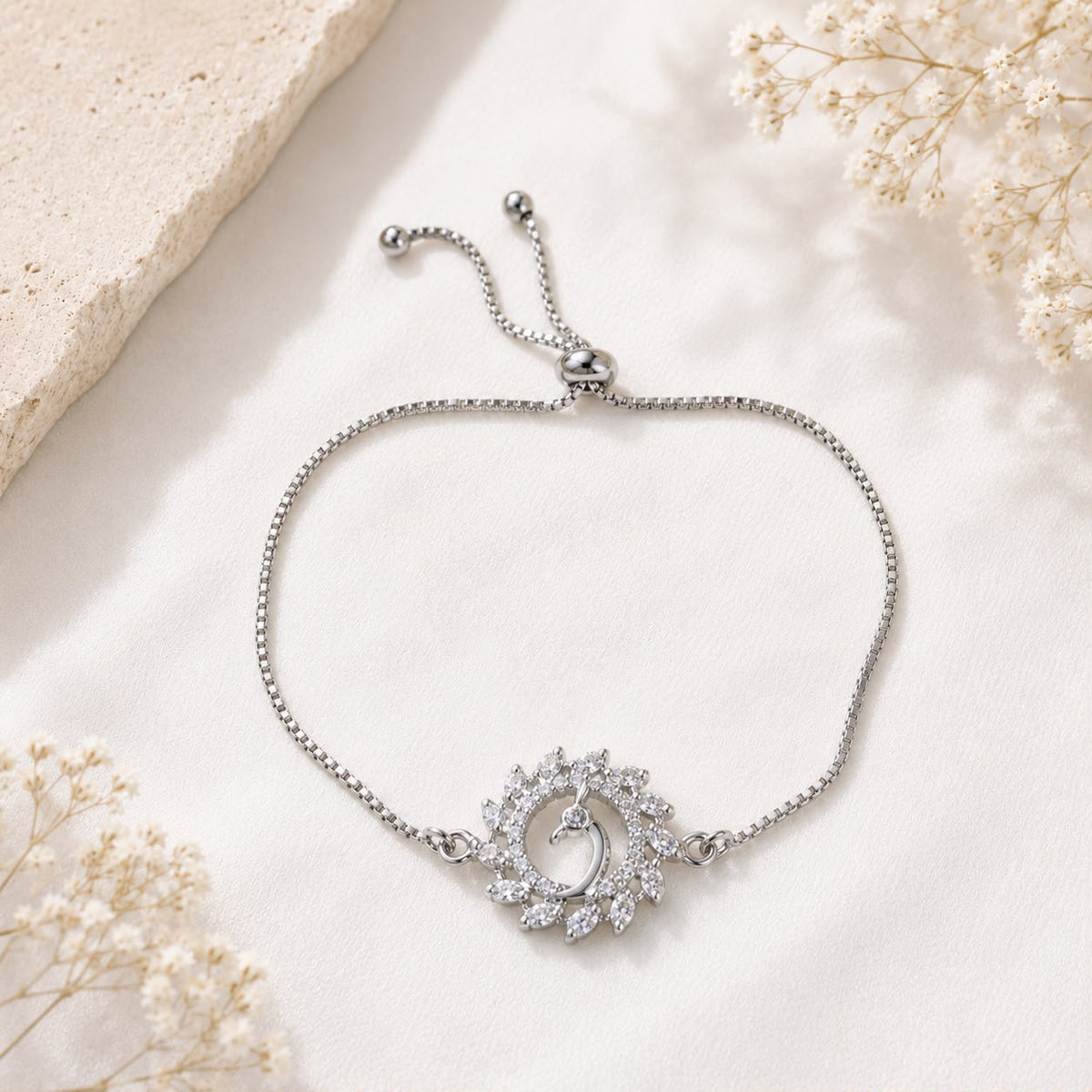 Adjustable Bracelet-275 (White)
