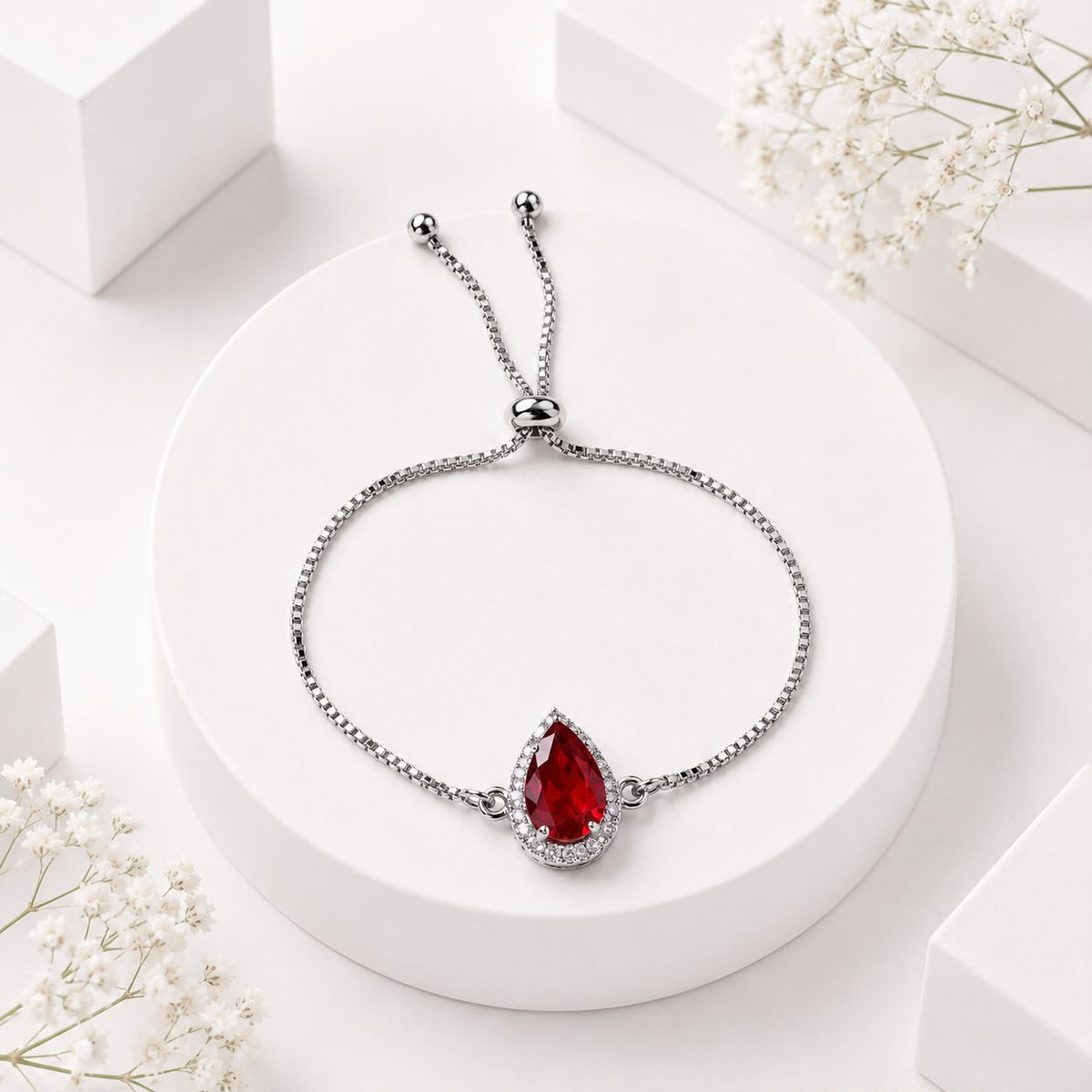 Adjustable Bracelet-272 (Maroon)