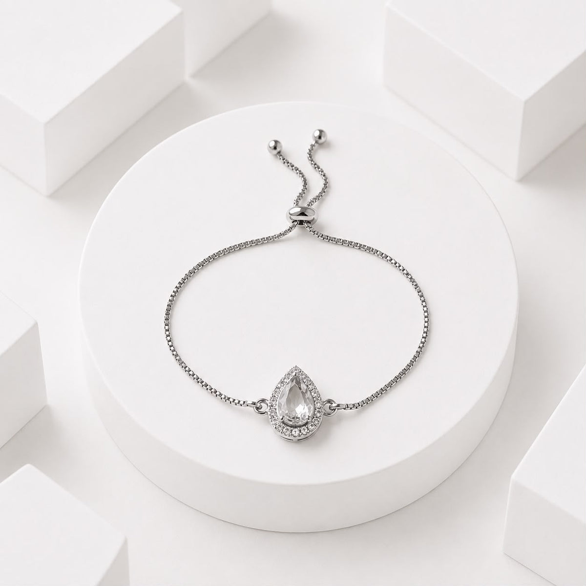 Adjustable Bracelet-272 (White)