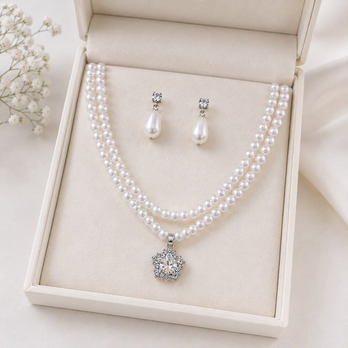 Pearl Necklace Set -16