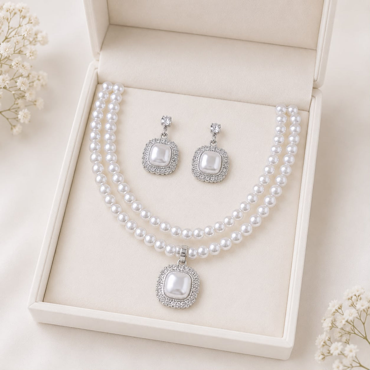 Pearl Necklace Set -17