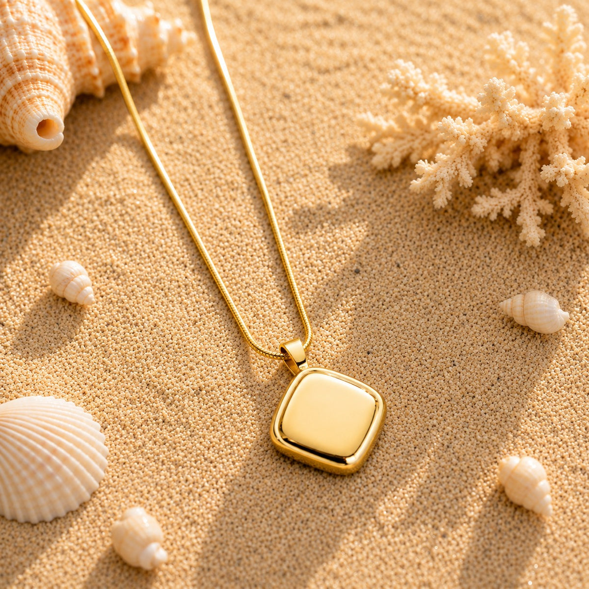 Stainless Steel Pendant (Golden)