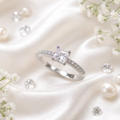Zircon Ring-411 (Silver)
