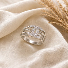 Zircon Ring-409 (Silver)