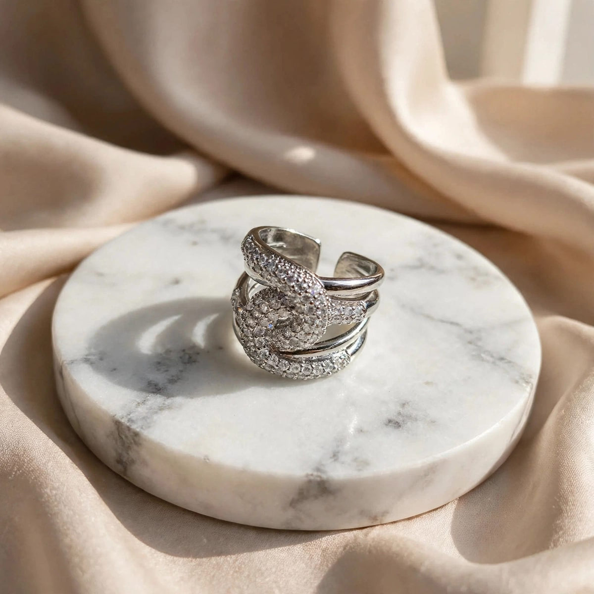 Zircon Ring-415 (Silver)