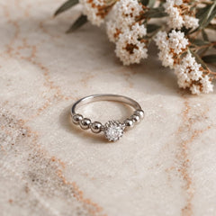 Zircon Ring-416 (Silver)