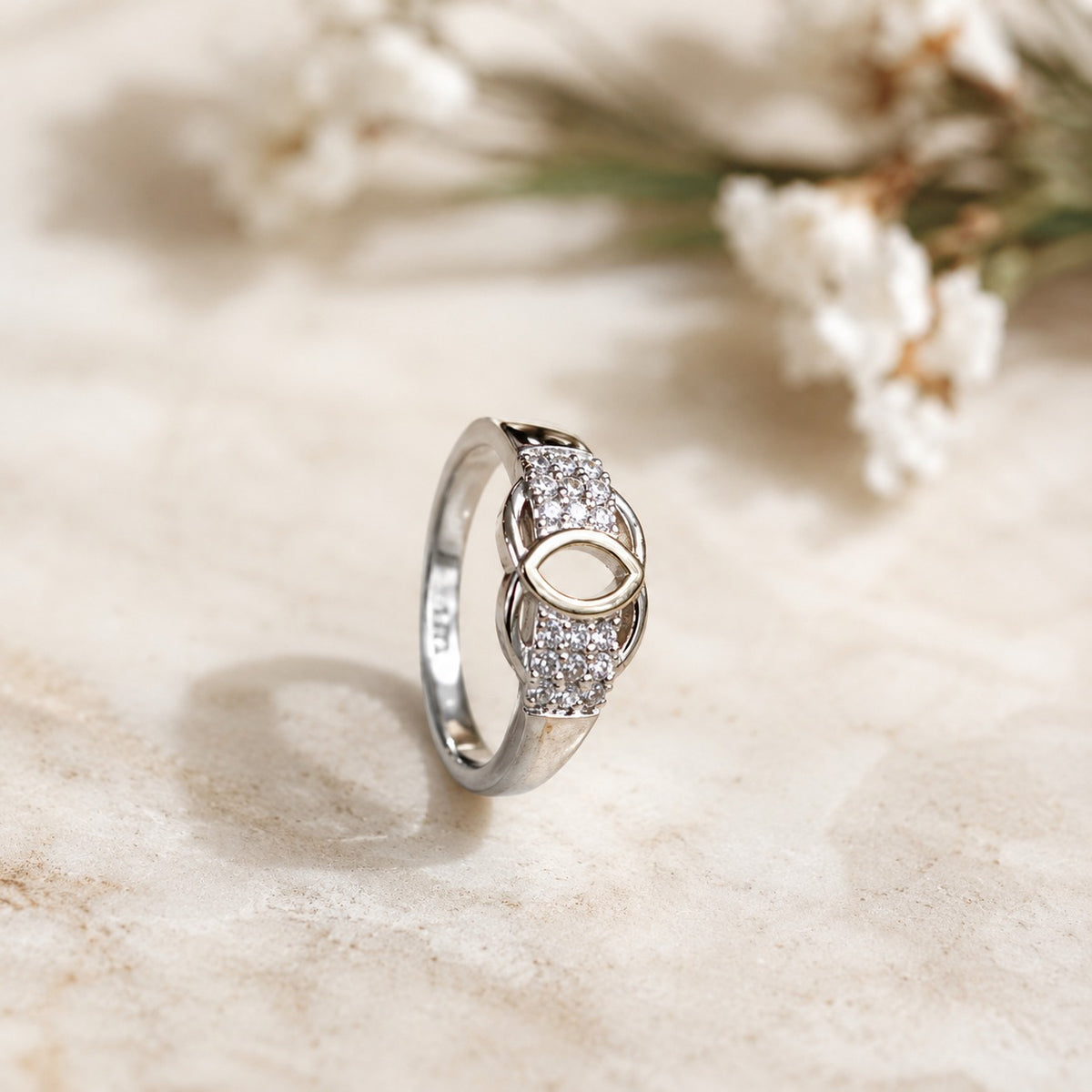 Zircon Ring-417 (Silver)