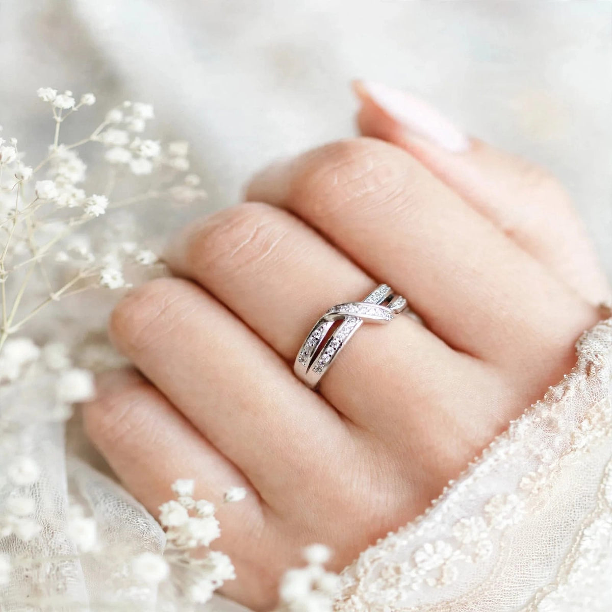 Zircon Ring-418 (Silver)