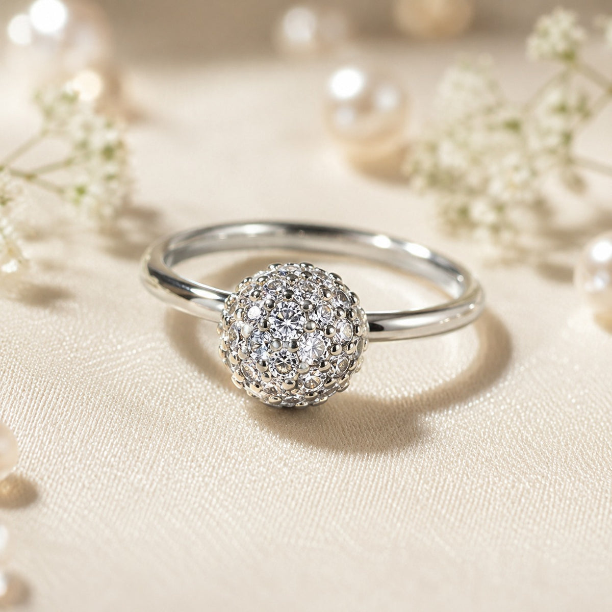 Zircon Ring-425 (Silver)