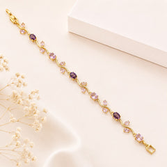 Tulip Bracelet (Golden/Purple)