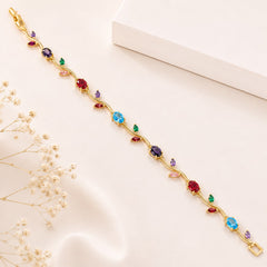 Tulip Bracelet (Golden/Multi)
