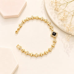 Zircon Bracelet-87 (Golden/Black)