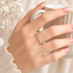 Zircon Ring-439 (Golden)