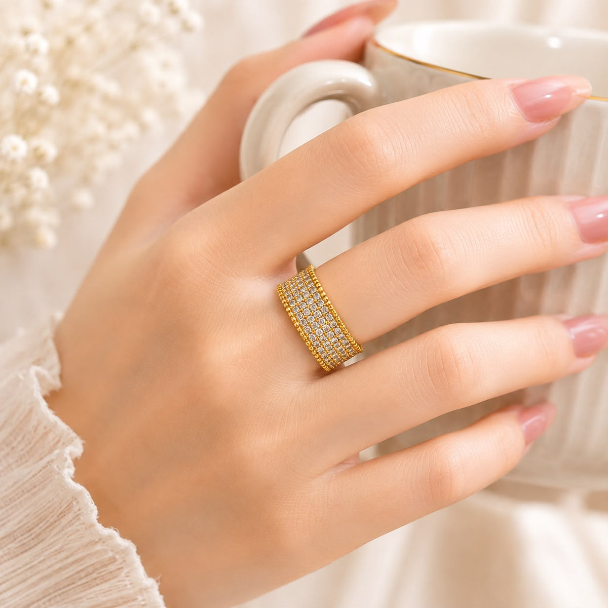 Zircon Ring-440 (Golden)