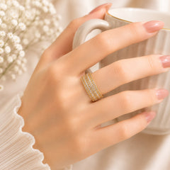 Zircon Ring-443 (Golden)