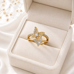 Zircon Ring-446 (Golden)