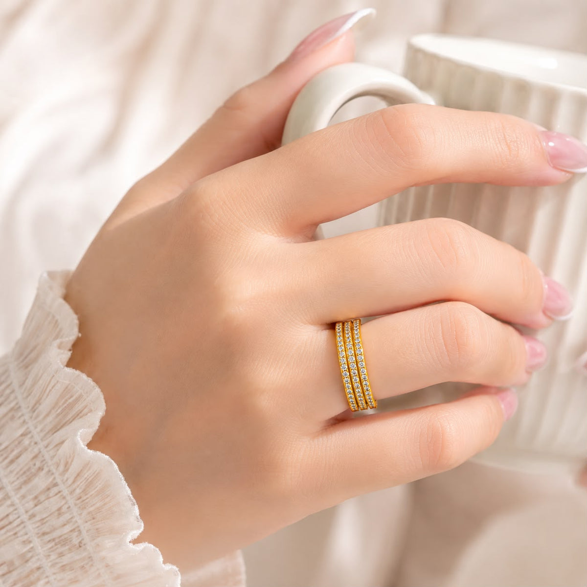 Zircon Ring-450 (Golden)