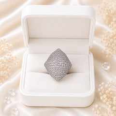 Zircon Ring-458 (Silver)
