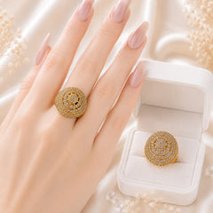 Zircon Ring-459 (Golden)