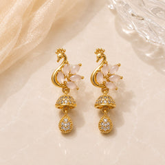 Zircon Earring-245 (Light Pink)