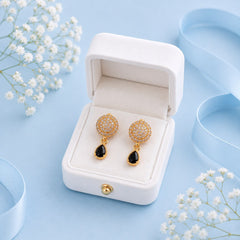 Zircon Earring-247 (Black)