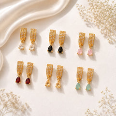 Zircon Earring-246 (Mint Green)