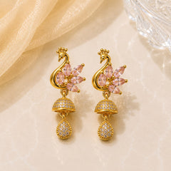 Zircon Earring-245 (Pink)