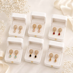 Zircon Earring-247 (White)