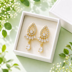 Zircon Earring-248 (White)