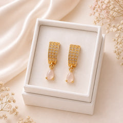 Zircon Earring-246 (Pink)