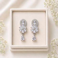 Zircon Earring-249 (Silver)